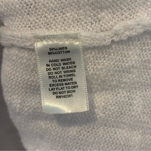 Project White Cotton Linen Slub Sweater M - Picture 7 of 8